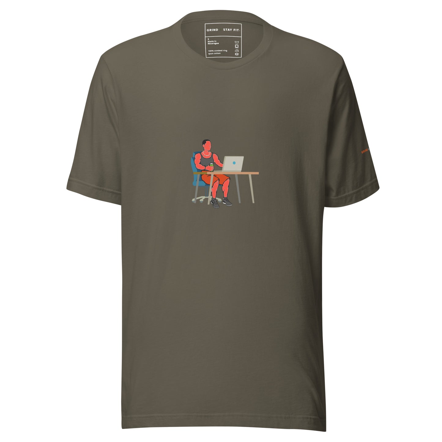 Grind & Stay Fit Red Man Tee