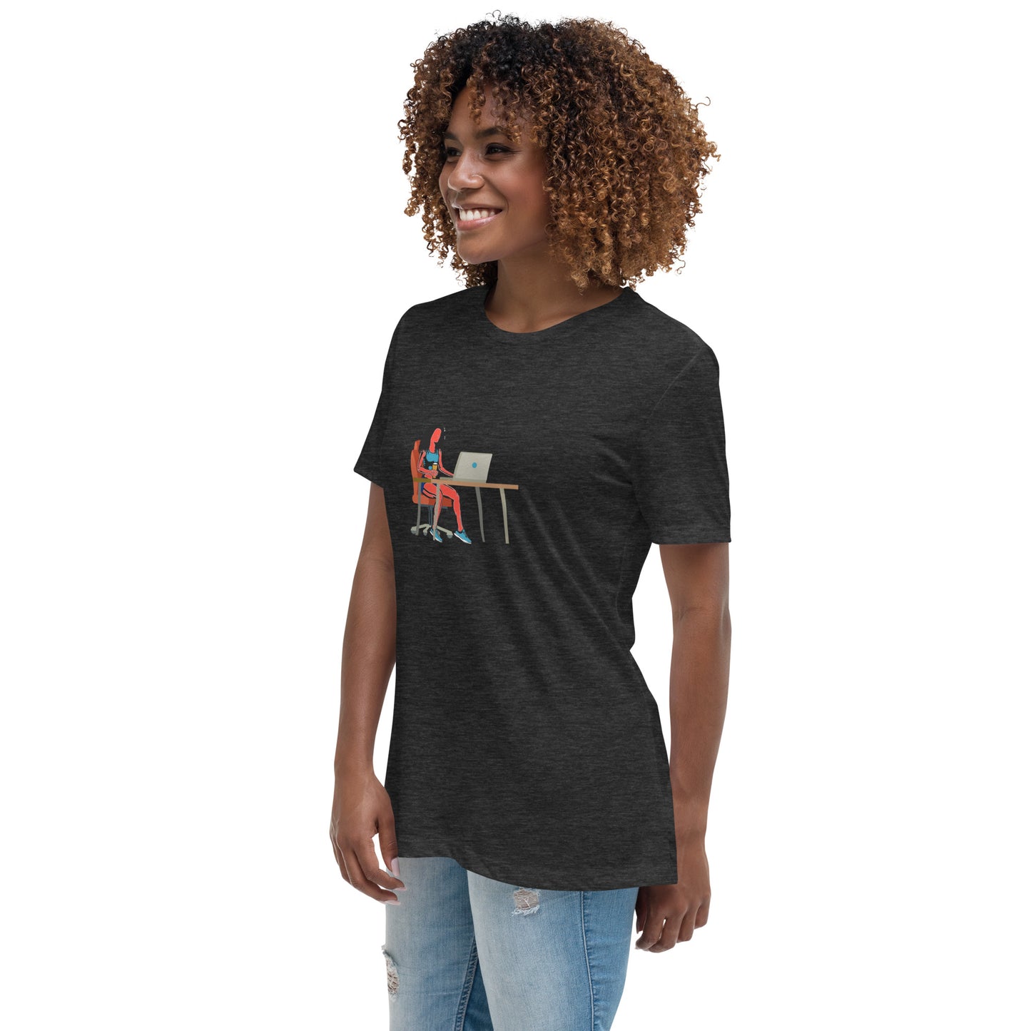 Grind & Stay Fit Red Woman Women's Relaxed T-Shirt