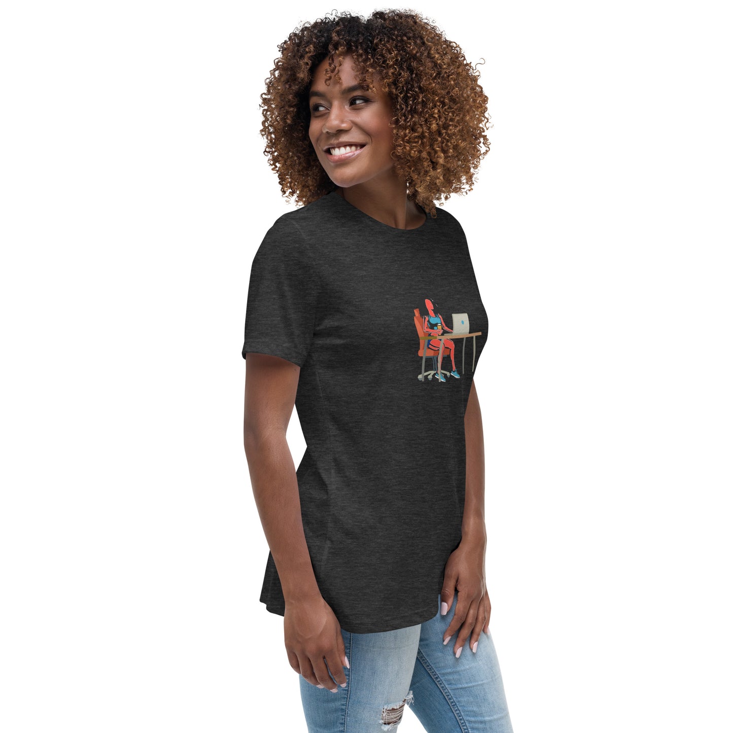 Grind & Stay Fit Red Woman Women's Relaxed T-Shirt