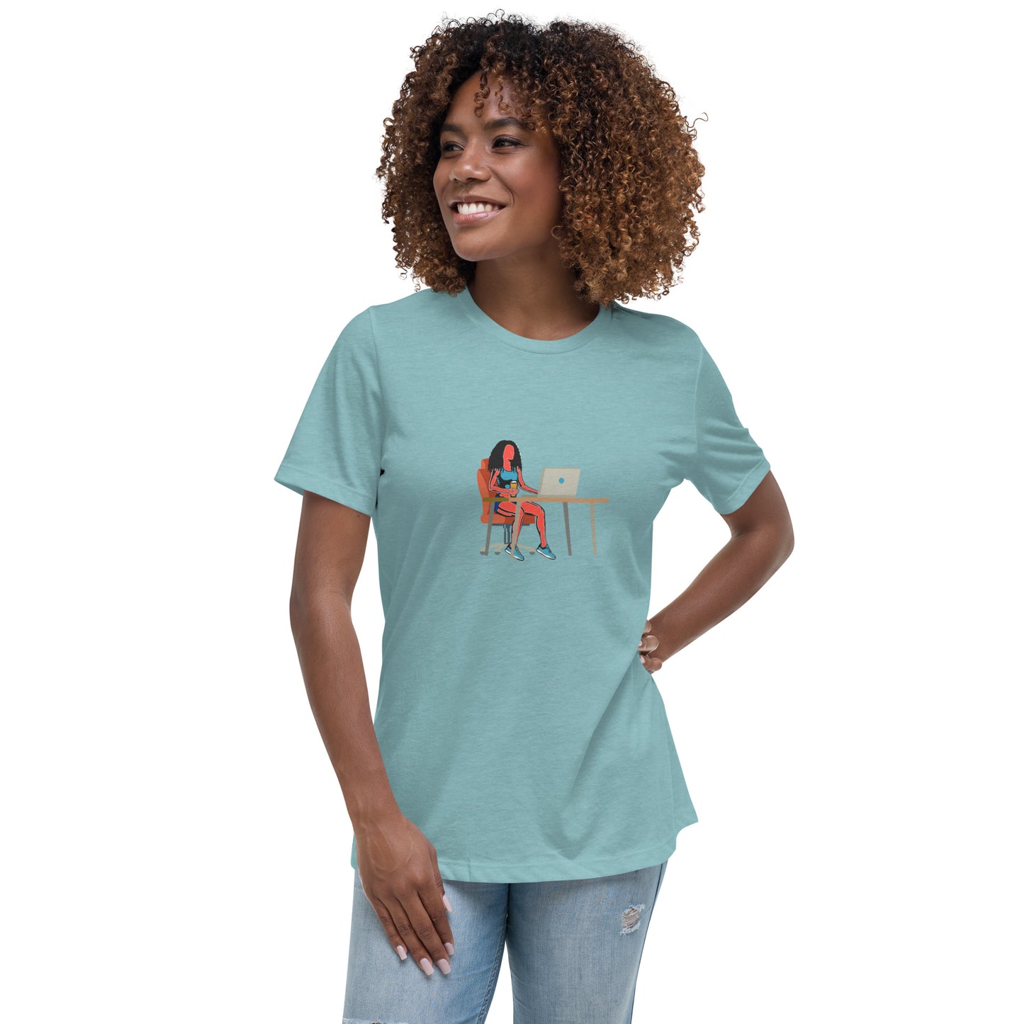 Grind & Stay Fit Red Woman Women's Relaxed T-Shirt