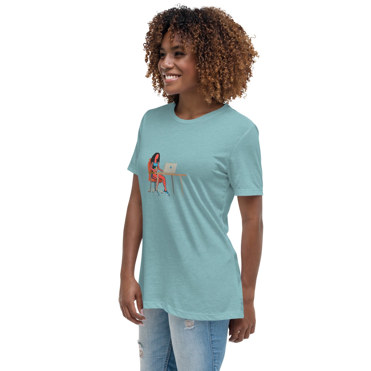 Grind & Stay Fit Red Woman Women's Relaxed T-Shirt