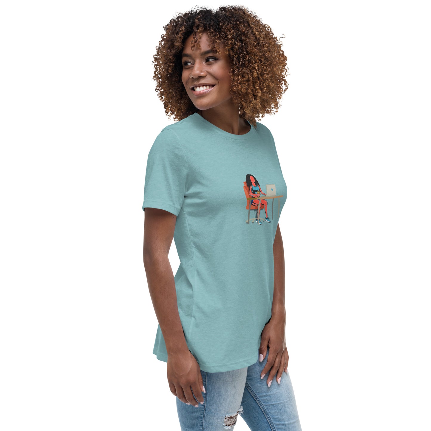 Grind & Stay Fit Red Woman Women's Relaxed T-Shirt