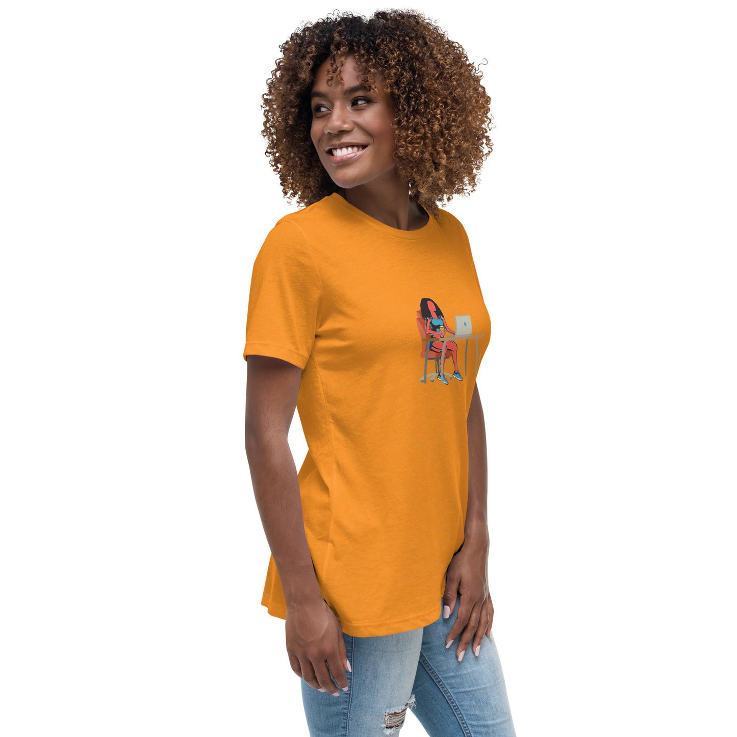 Grind & Stay Fit Red Woman Women's Relaxed T-Shirt