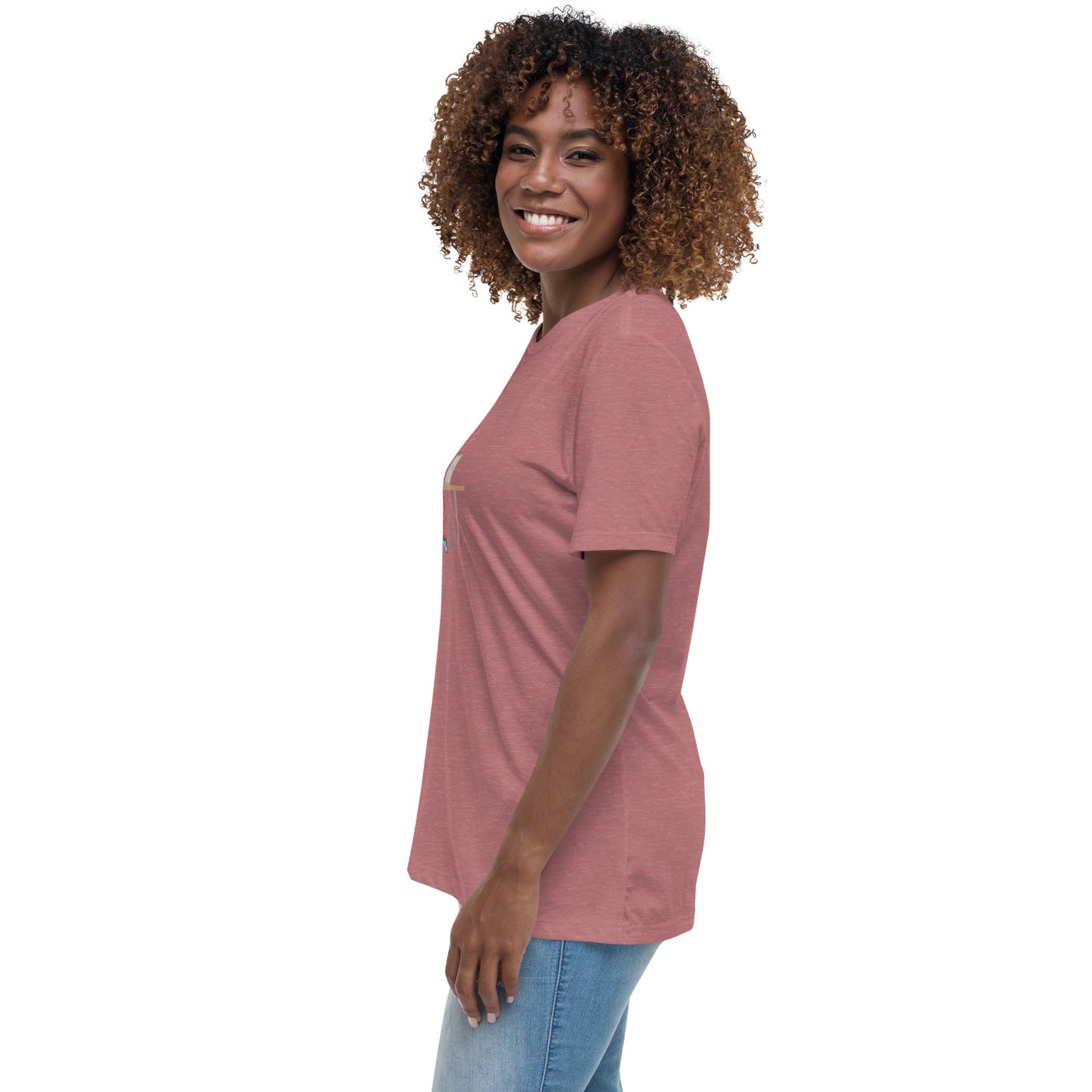 Grind & Stay Fit Red Woman Women's Relaxed T-Shirt