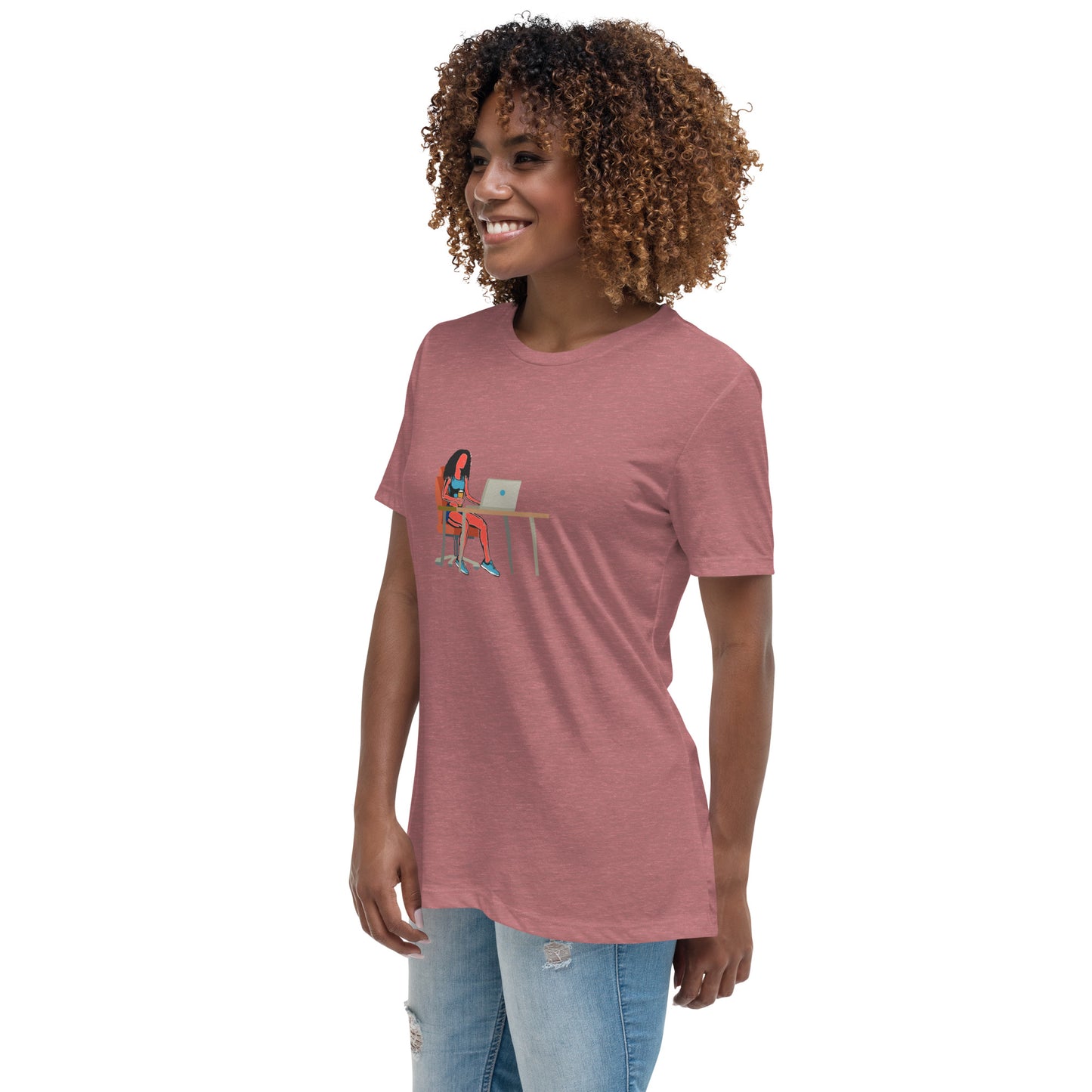 Grind & Stay Fit Red Woman Women's Relaxed T-Shirt