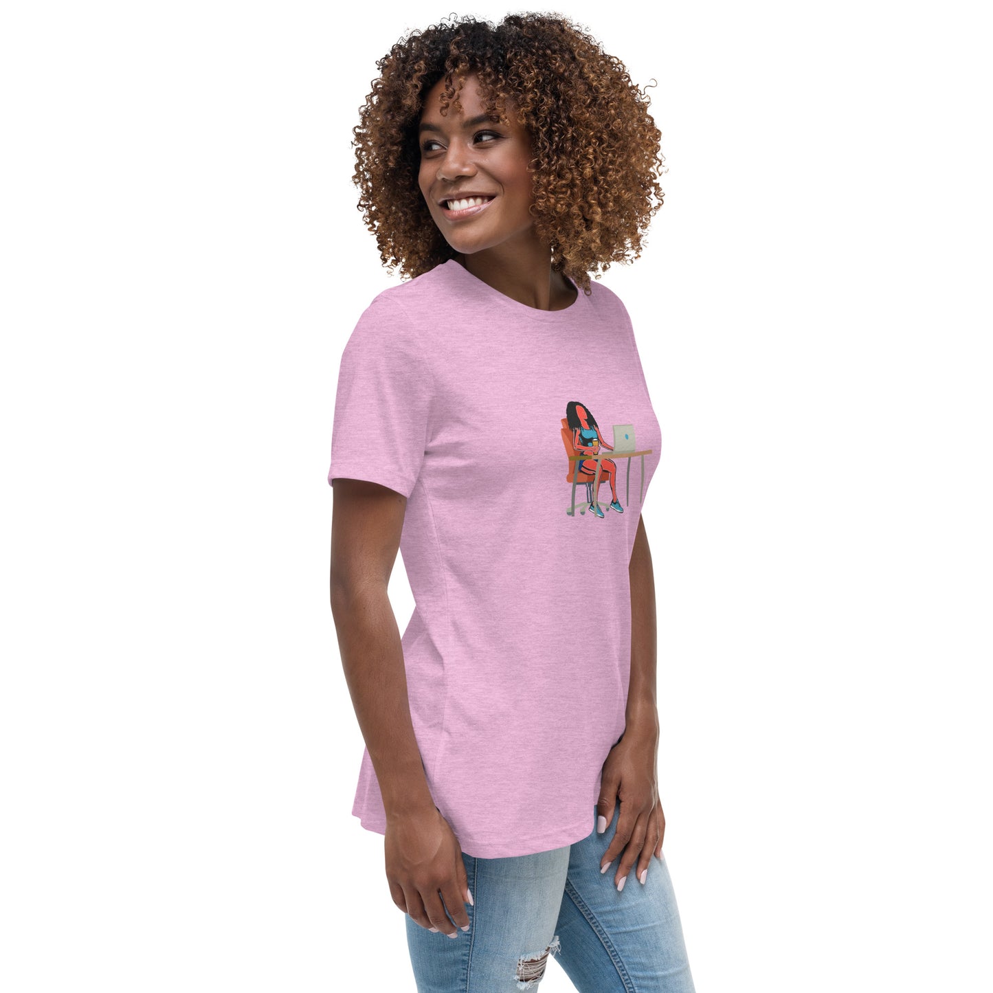 Grind & Stay Fit Red Woman Women's Relaxed T-Shirt