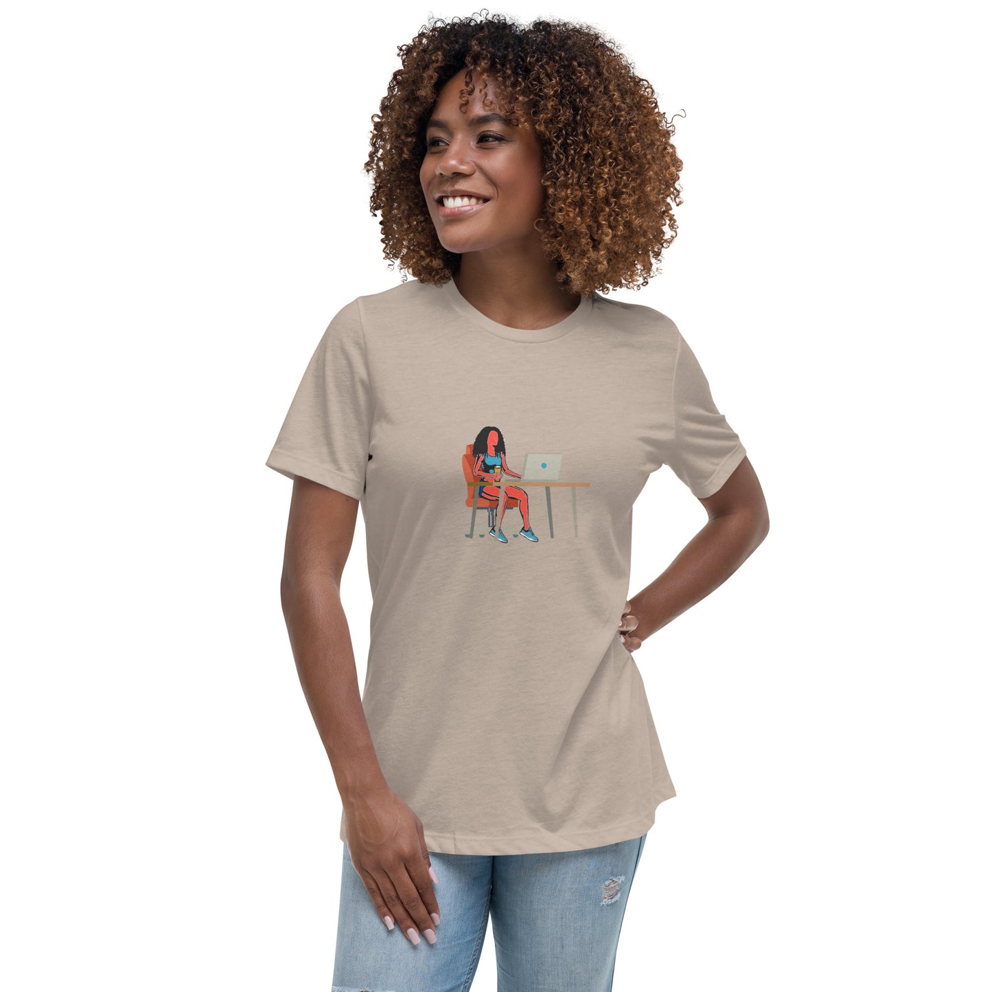 Grind & Stay Fit Red Woman Women's Relaxed T-Shirt