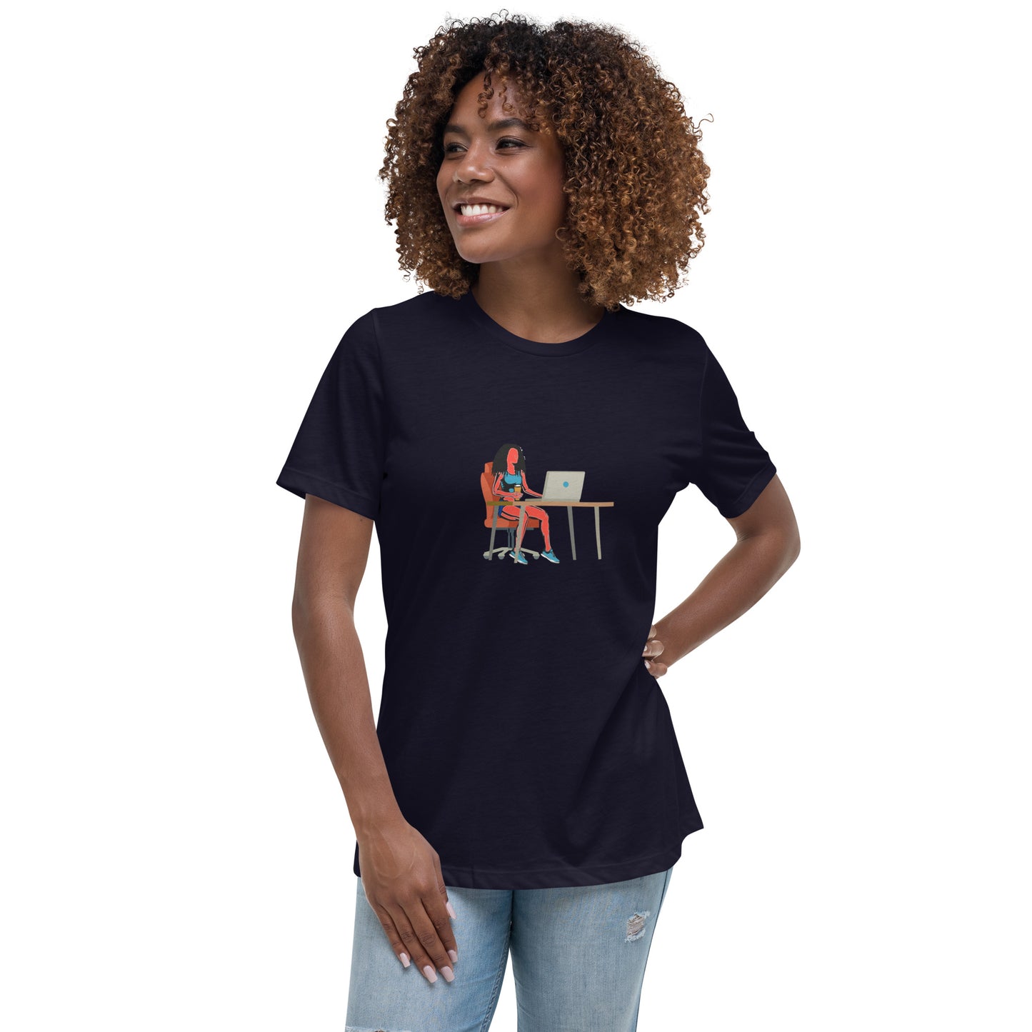 Grind & Stay Fit Red Woman Women's Relaxed T-Shirt