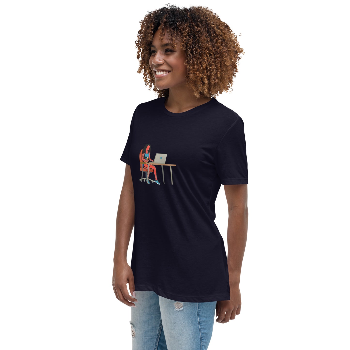 Grind & Stay Fit Red Woman Women's Relaxed T-Shirt