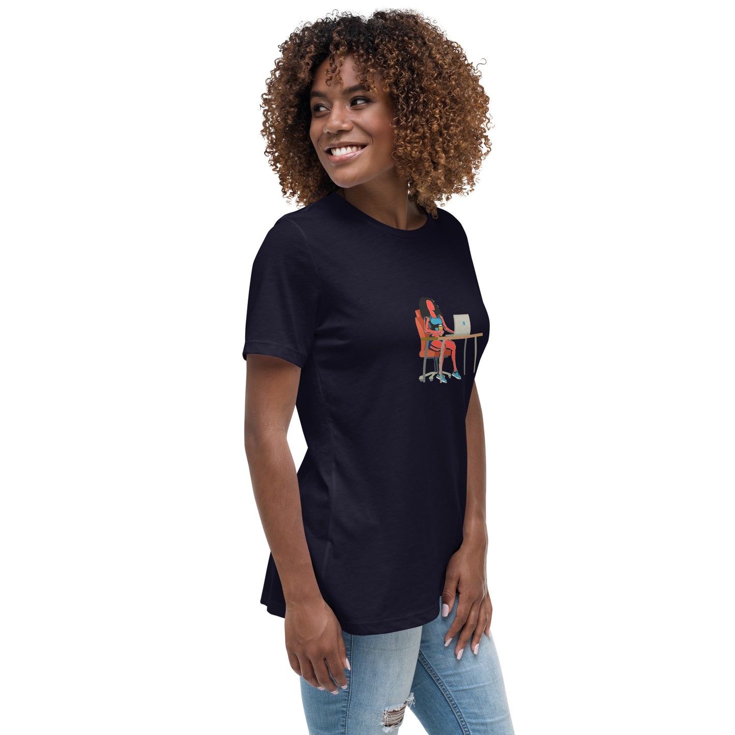 Grind & Stay Fit Red Woman Women's Relaxed T-Shirt