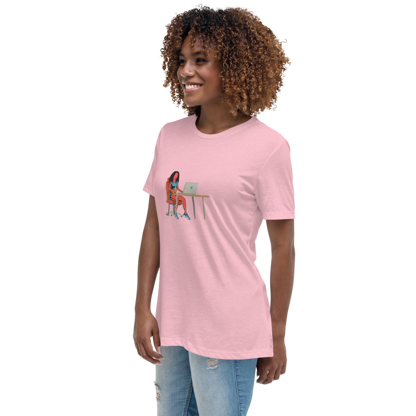 Grind & Stay Fit Red Woman Women's Relaxed T-Shirt