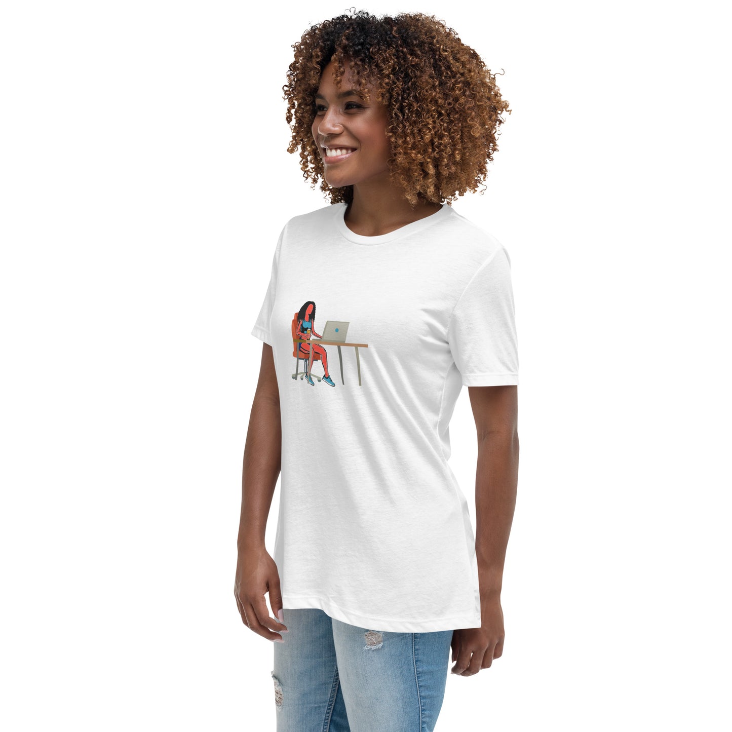 Grind & Stay Fit Red Woman Women's Relaxed T-Shirt