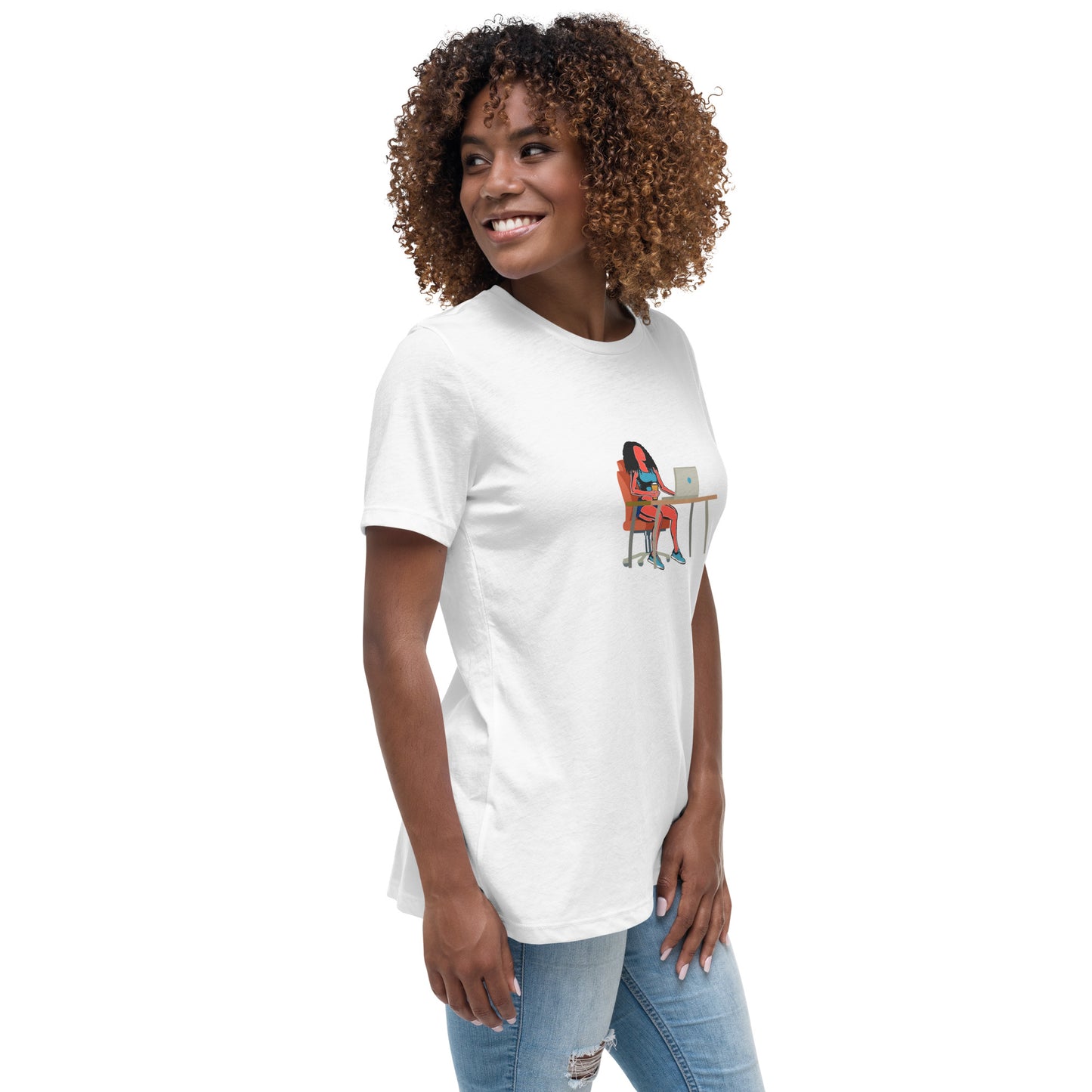 Grind & Stay Fit Red Woman Women's Relaxed T-Shirt