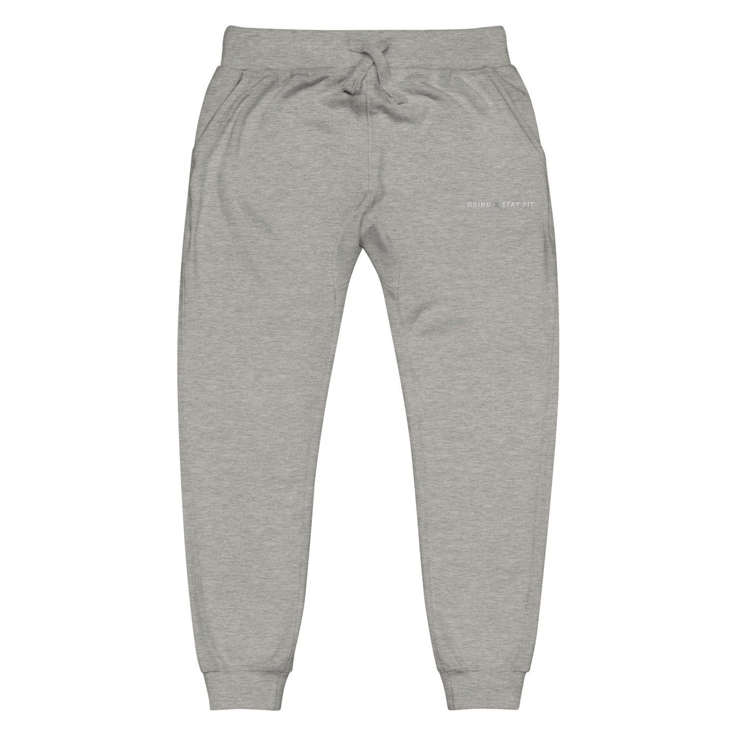 Grind & Stay Fit White Letter Unisex Fleece Sweatpants (Click To See The Other Colors)