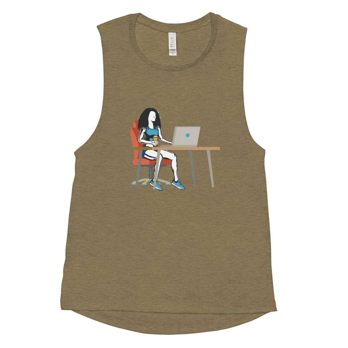 Grind & Stay Fit Ladies’ Muscle Tank (Click To See The Other Colors)