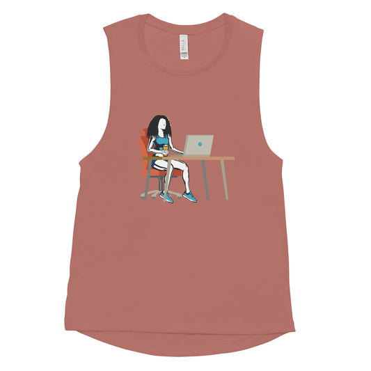 Grind & Stay Fit Ladies’ Muscle Tank (Click To See The Other Colors)