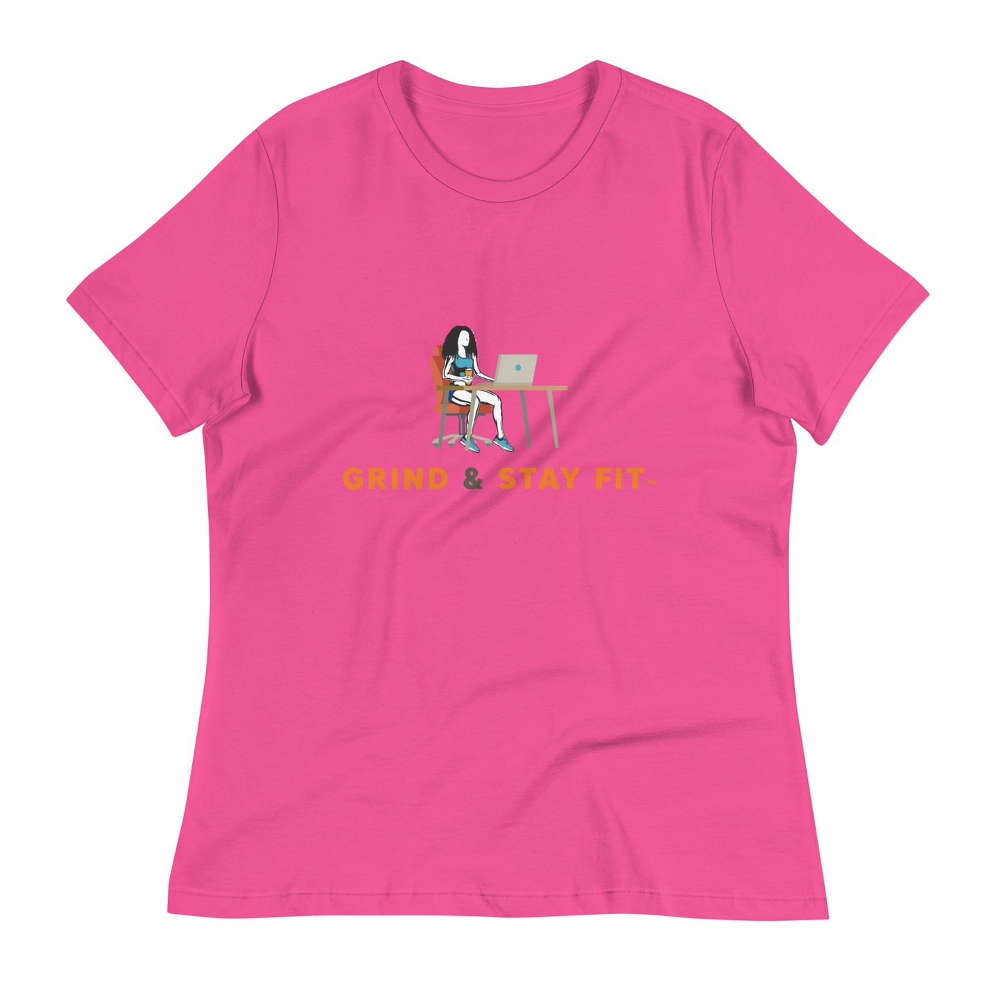 Grind & Stay Fit Women's Relaxed T-Shirt (Click To See The Other Colors)