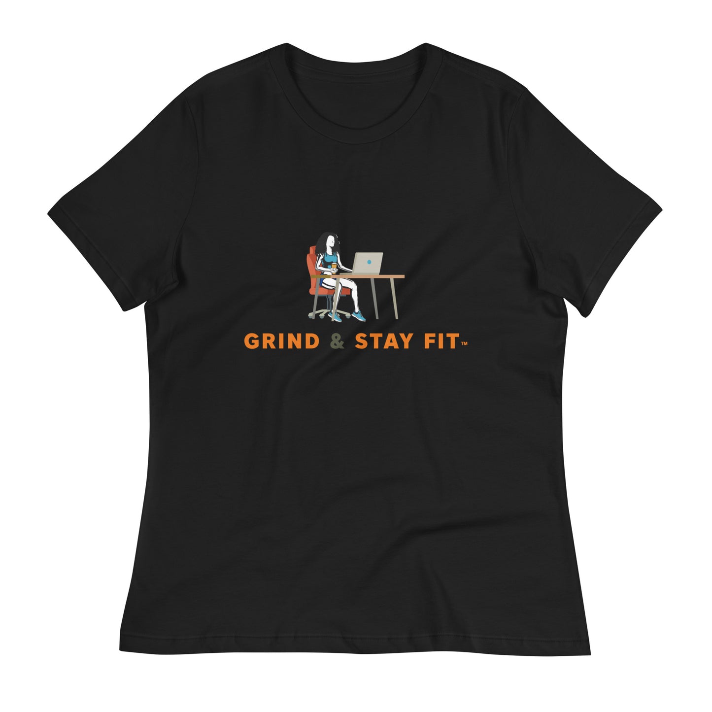 Grind & Stay Fit Women's Relaxed T-Shirt (Click To See The Other Colors)