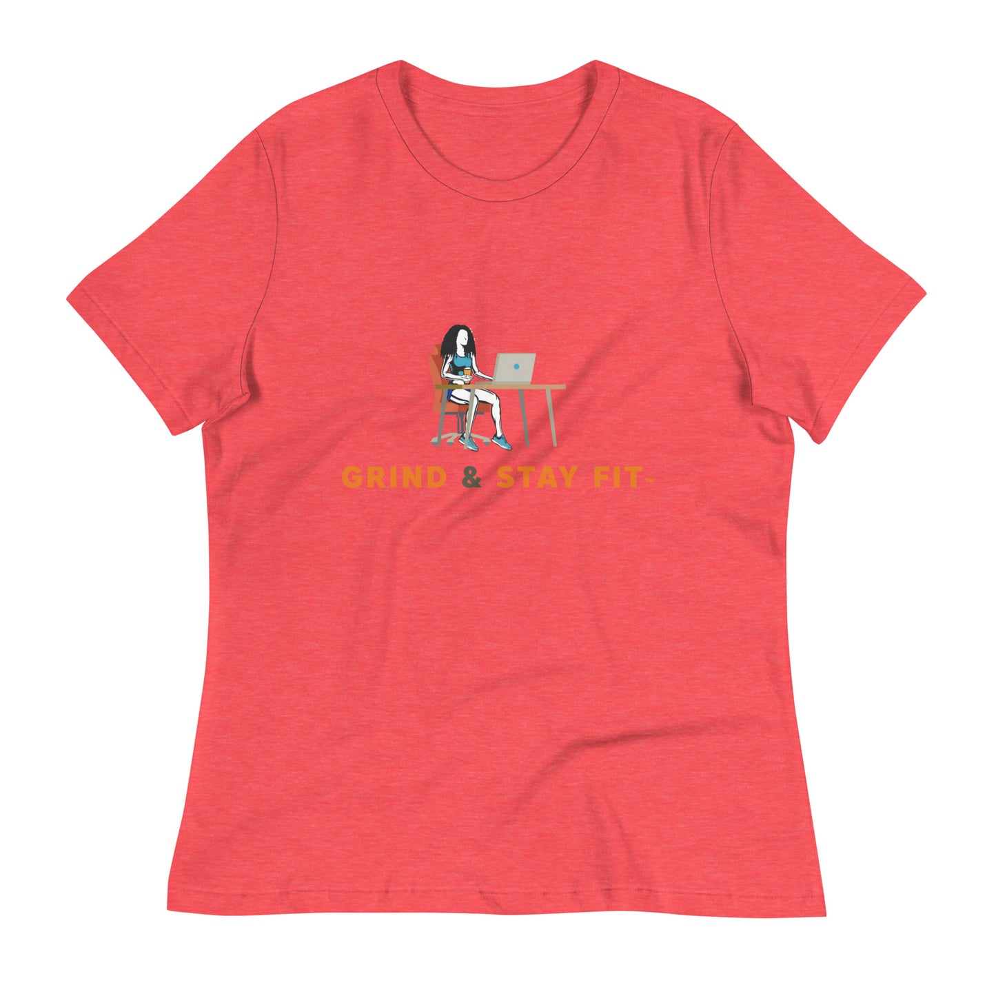 Grind & Stay Fit Women's Relaxed T-Shirt (Click To See The Other Colors)